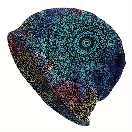 Mandala Passion Beanie | Knit Hat | Street Style Comfort Skull Cap