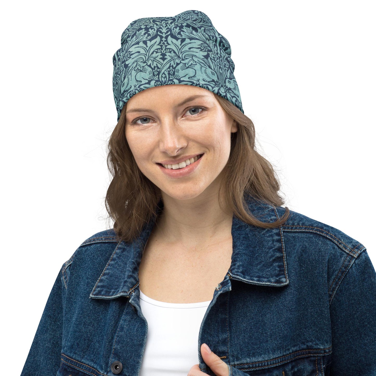 Slouchy Beanies Boho Beanie Bohemian Skull Cap Thin Soft Caps Boho Hats Lightweight Bonnet Hat Hippie Soft Stretchy Eagle Botanical Rabbit