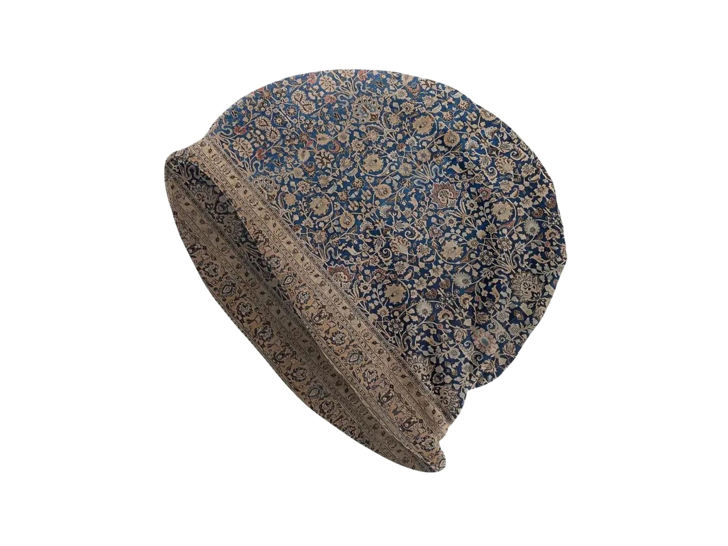 Men or Women Floral Pattern Headwear Slouch Beanie Headwear Lightweight Beanie Skull Cap Bonnet Vintage Style Skully Summer Hat Wildflowers