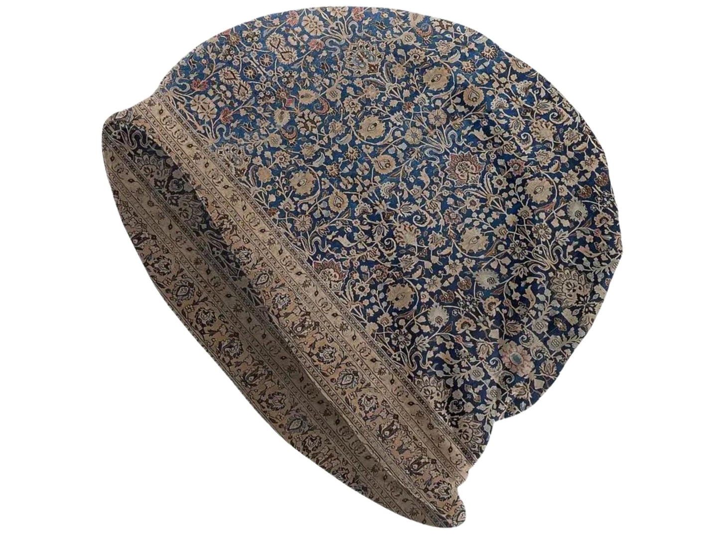 Men or Women Floral Pattern Headwear Slouch Beanie Headwear Lightweight Beanie Skull Cap Bonnet Vintage Style Skully Summer Hat Wildflowers